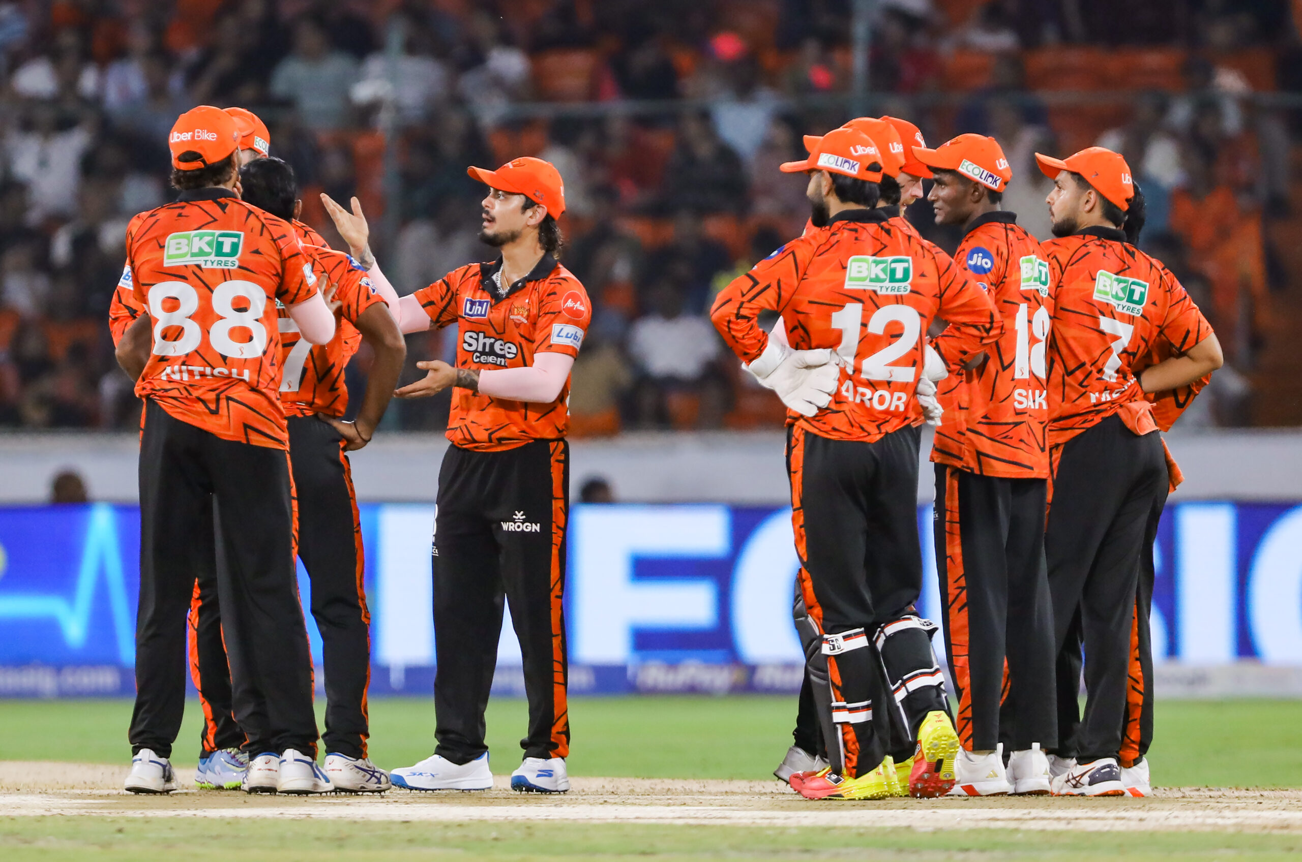 Hyderabad: Sunrisers Hyderabad's captain Ishan Kishan reacts during the Indian Premier League 2026 match between Sunrisers Hyderabad and Rajasthan Royals, at Rajiv Gandhi International Stadium, in Hyderabad on Monday, April 13, 2026. (Photo: IANS)