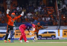Hyderabad: Sunrisers Hyderabad's wicketkeeper Salil Arora appeals during the Indian Premier League 2026 match between Sunrisers Hyderabad and Rajasthan Royals, at Rajiv Gandhi International Stadium, in Hyderabad on Monday, April 13, 2026. (Photo: IANS)